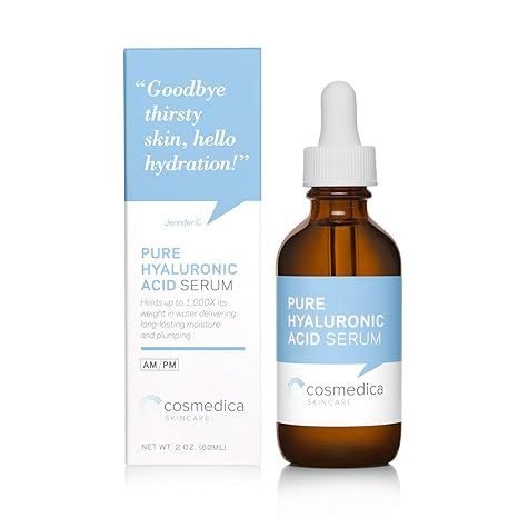 Hyaluronic Acid Serum for Skin 100% Pure Anti Aging Serum Intense Hydration Moisture Non greasy P... | Amazon (US)