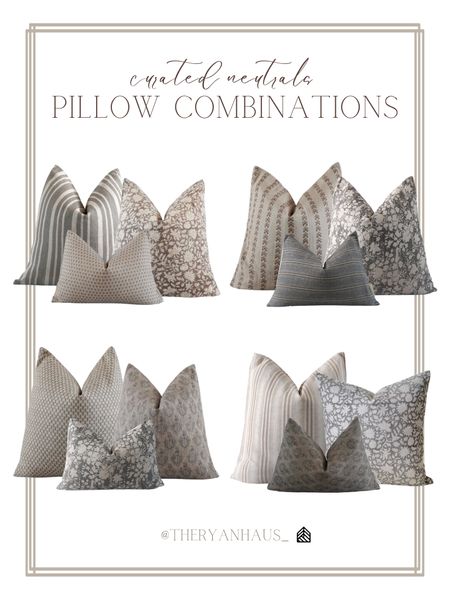 A curated collection of neutral throw pillow covers from Etsy! These are all neutral, while including beautiful textures and patterns that are easily interchangeable! 

Throw pillows, pillow covers, Etsy, home decor, mix and match, pillow 

#LTKhome #LTKstyletip #LTKFind
