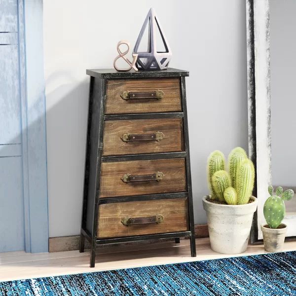 Maglione 31.1'' Tall 4 - Drawer Accent Chest | Wayfair North America