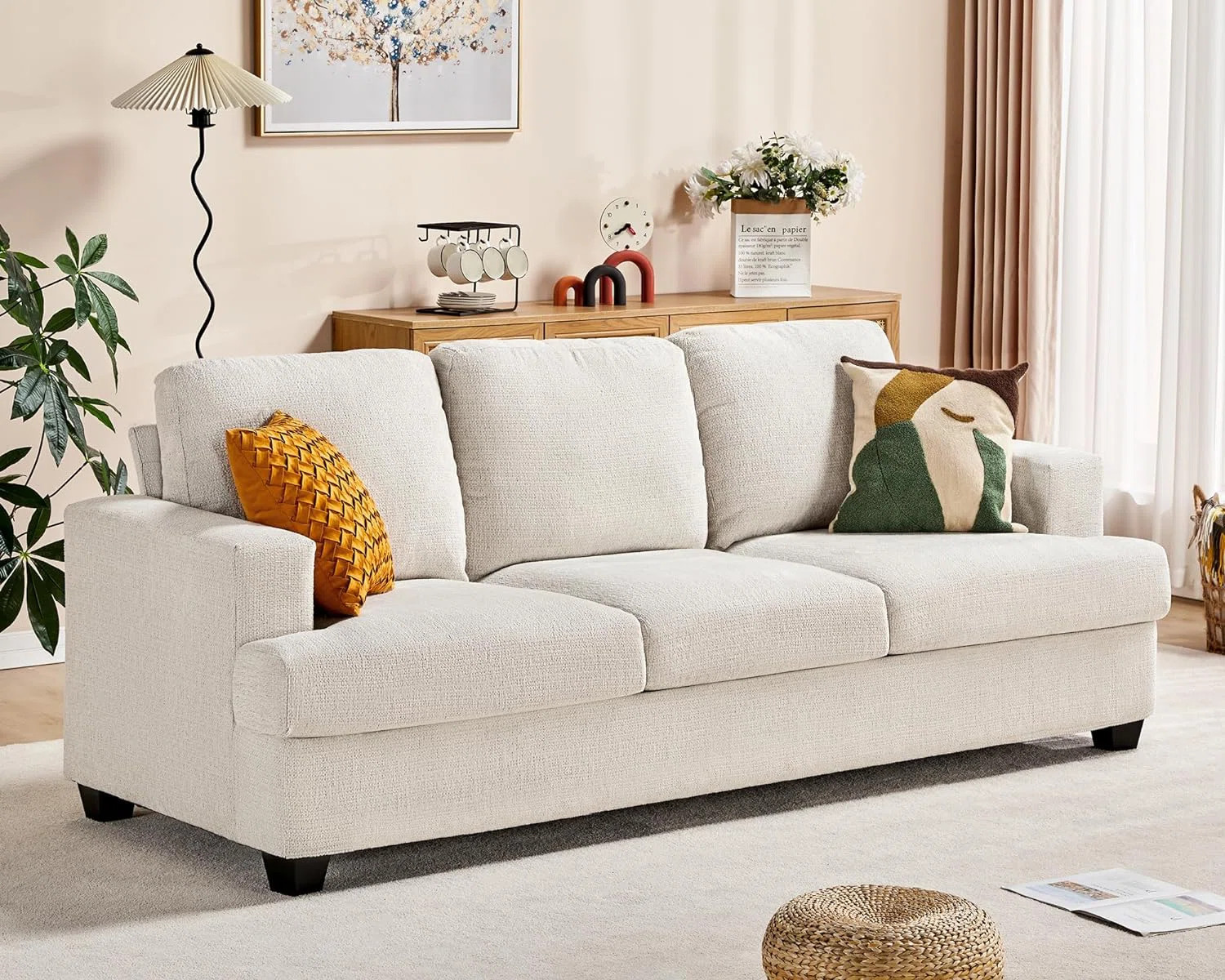 Berlinde 89" Upholstered 3 Seater Sofa | Wayfair North America