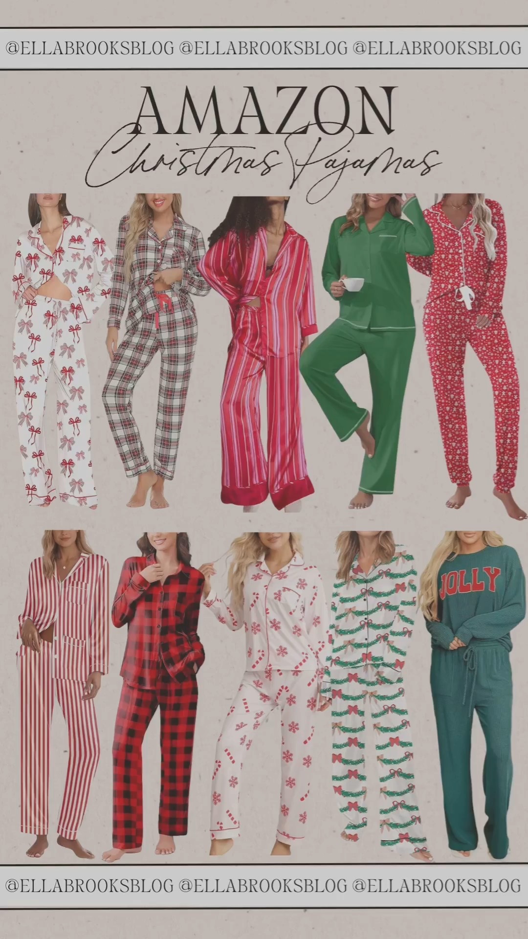 Amazon Christmas pajamas ❤️

Holiday pajamas, loungewear, Christmas pjs, bow pajamas

#LTKSeasonal #LTKHoliday #LTKFindsUnder50