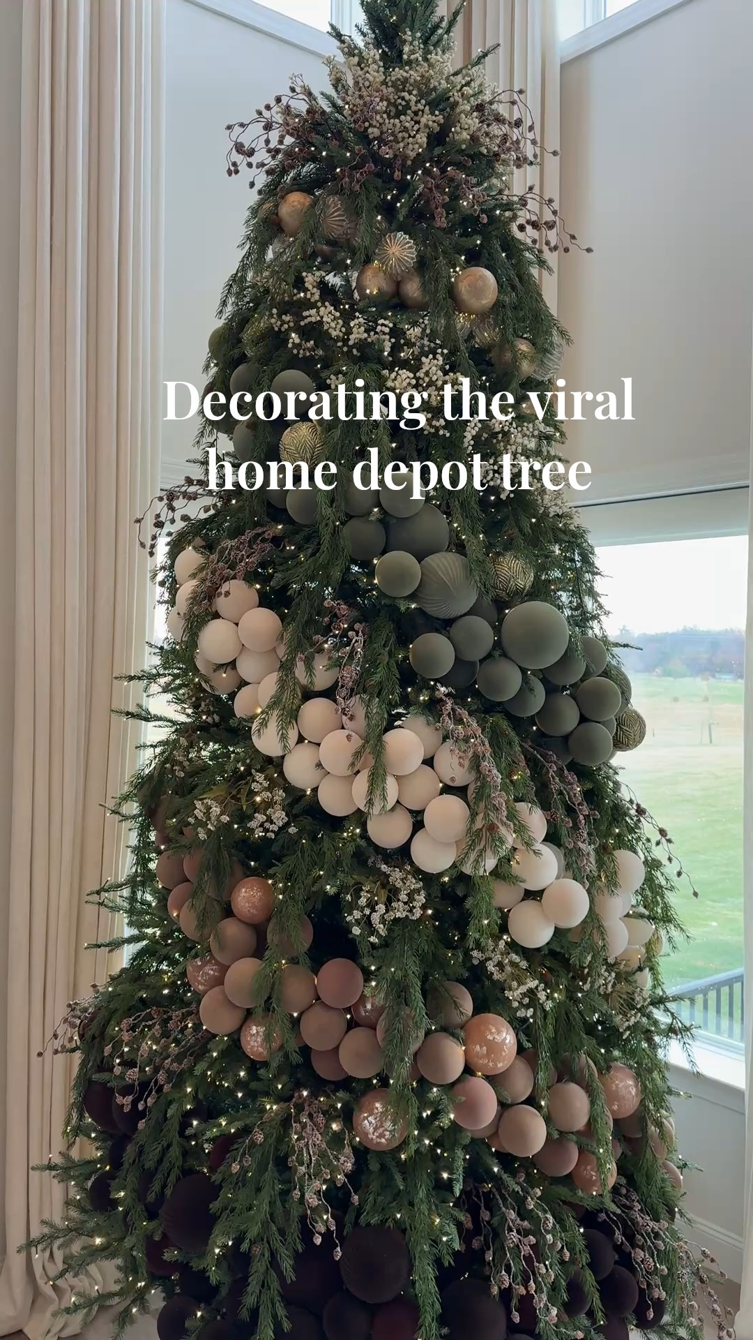 Decorating the viral Home Depot tree - (12ft full) #christmastree #christmasdecor #homedepottree

#LTKHoliday #LTKSeasonal