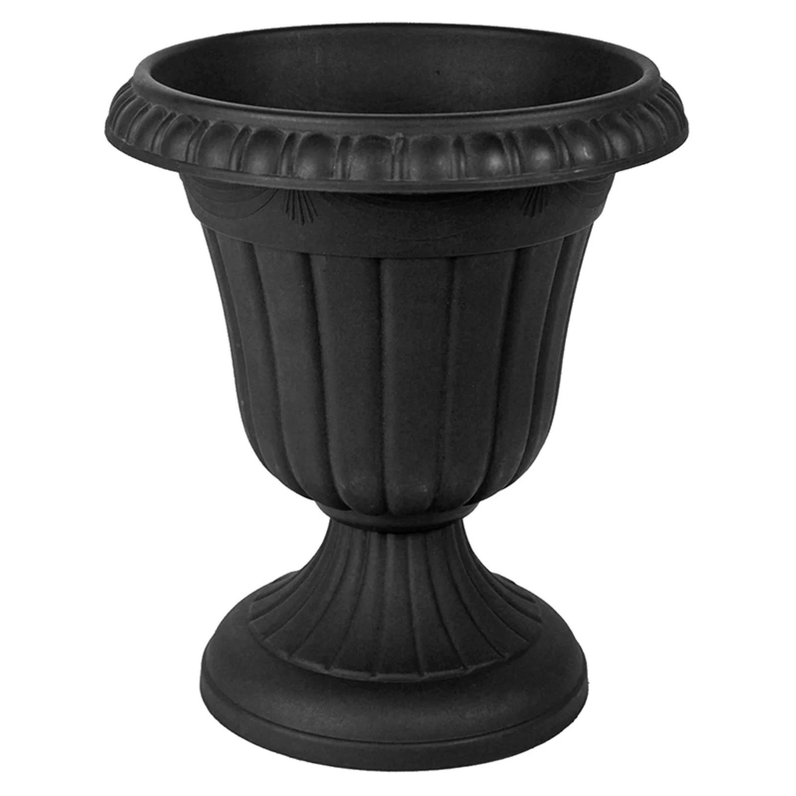 Arcadia Garden Products 16x18" PSW Traditional Plastic Urn Planter, Black | Walmart (US)
