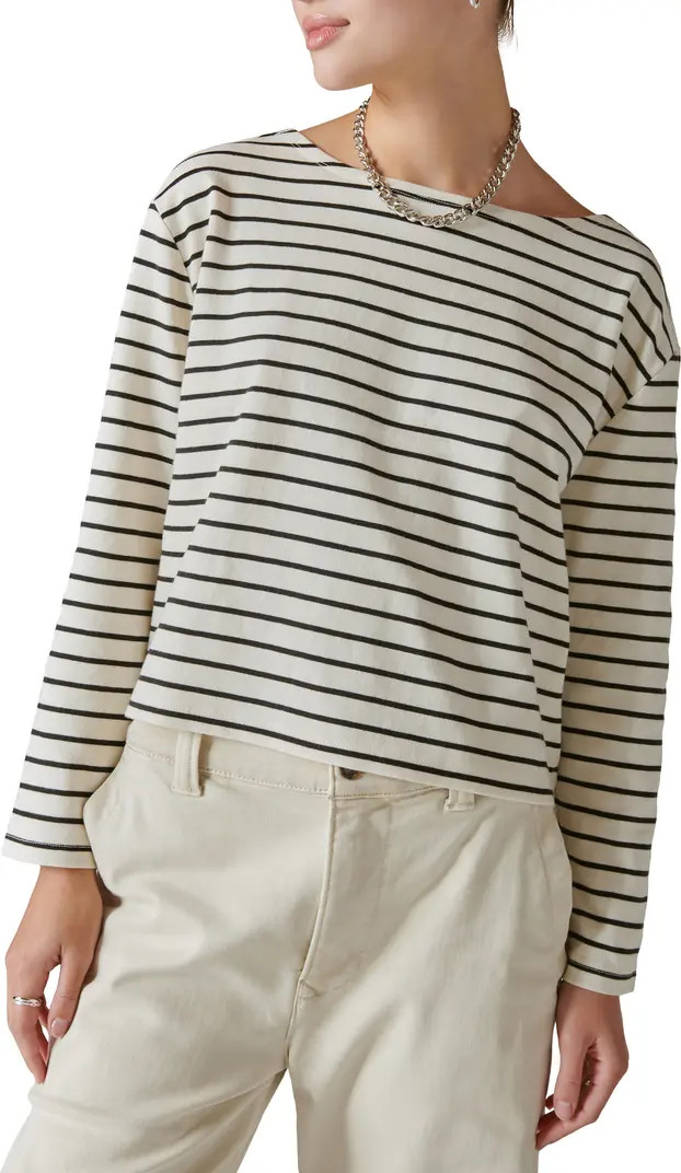 Stripe Boat Neck Top | Nordstrom