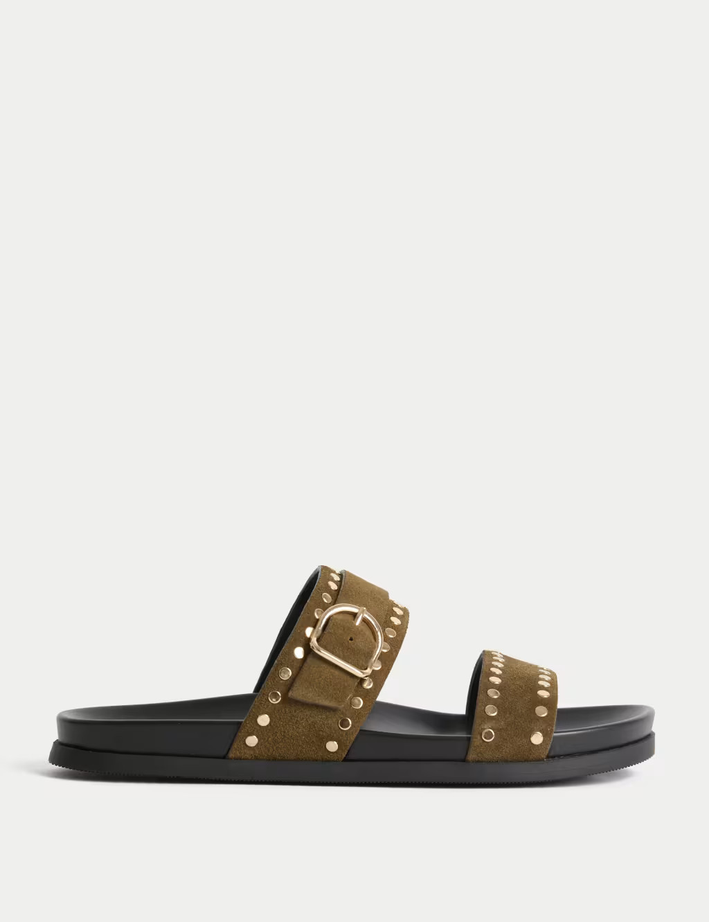Suede Studded Strappy Footbed Sandals | Marks & Spencer (UK)