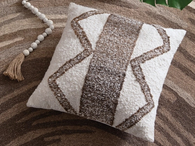 Brettwood Pillow, Ivory/Brown | Ashley Homestore