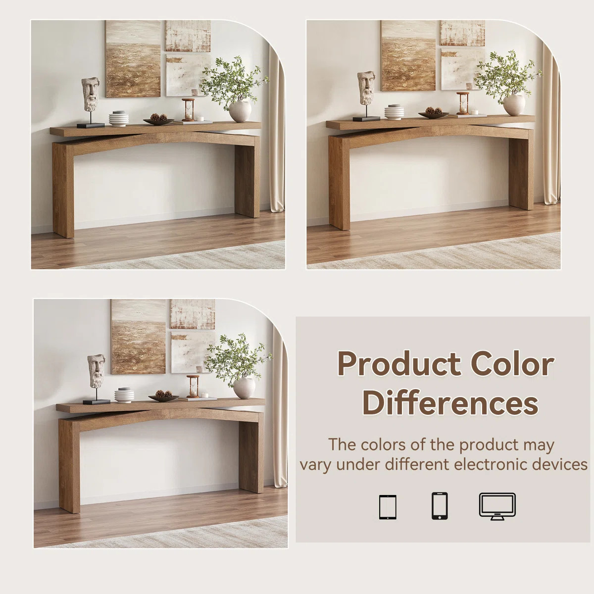 63-Inch Wood Console Sofa Table For Entryway Living Room | Wayfair North America