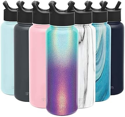Simple Modern Insulated Water Bottle with Straw Lid Reusable Wide Mouth Stainless Steel Flask The... | Amazon (US)