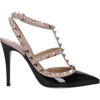 Valentino Garavani Sandali Rockstud Donna's Nero lucido/Rosa polvere | Balardi (US & Canada)