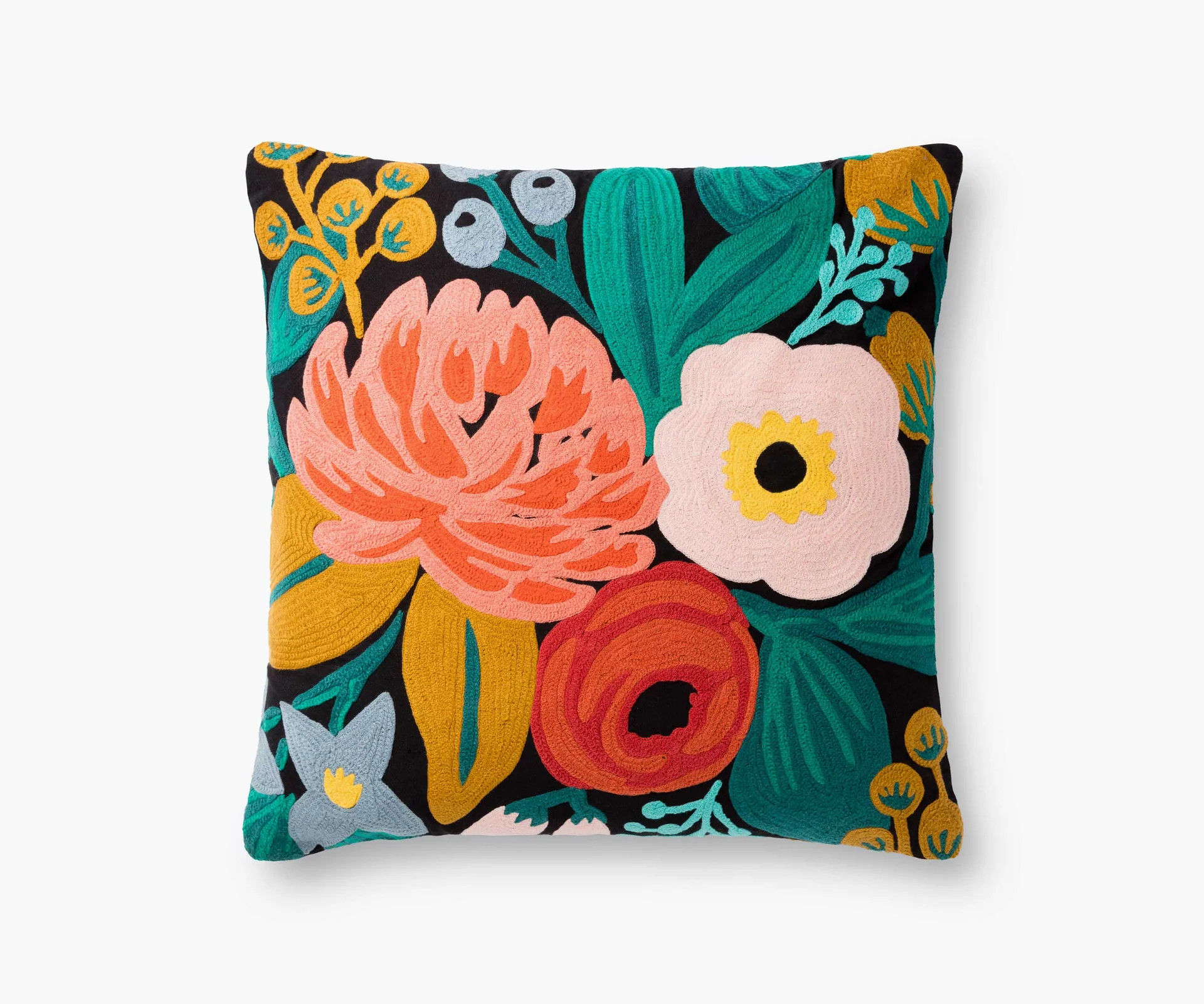 Vintage Blossoms Embroidered Pillow - Blush | Rifle Paper Co.