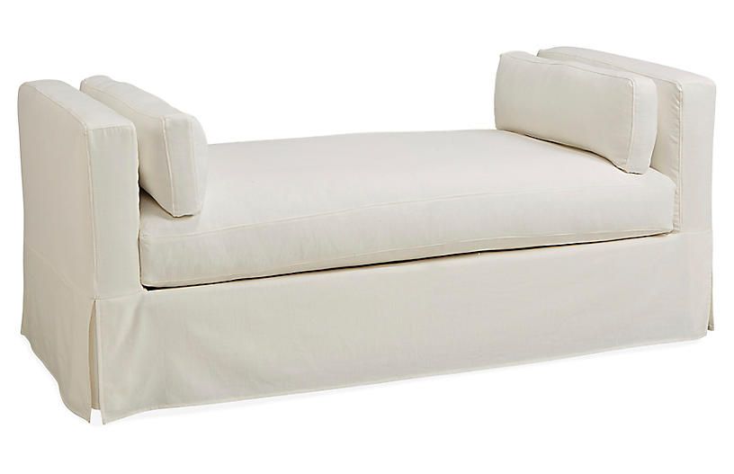 Shaw Slipcover Daybed, Bone White Crypton | One Kings Lane