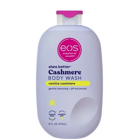 eos Shea Better Vanilla Cashmere Body Wash - Vanilla Cashmere, Creamy Gel Formula, Hyrdration for Dry Skin, 16 fl oz | Walmart (US)