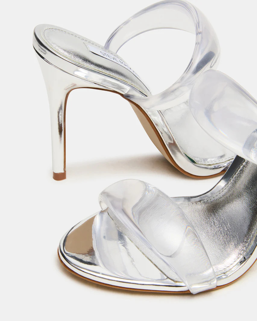 SATURN Jelly Clear Stiletto Mule Women's Heel | Steve Madden (US)