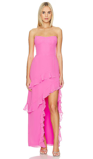 Amanda Uprichard Magnolia Dress in Pink. - size M | Revolve Clothing (Global)