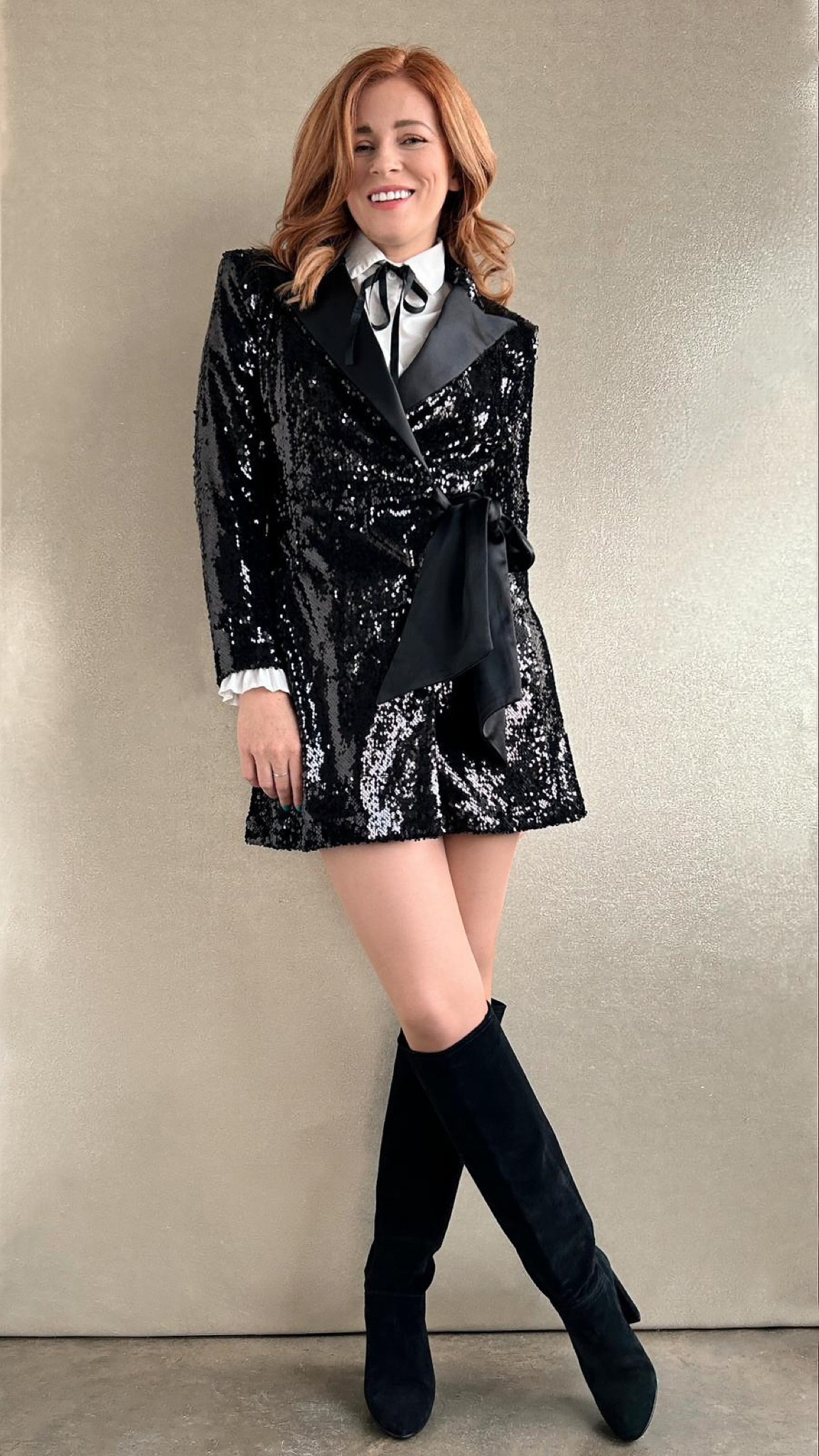 green emerald velvet dress Black Sequin Blazer Mini Dress  Haute In Couture