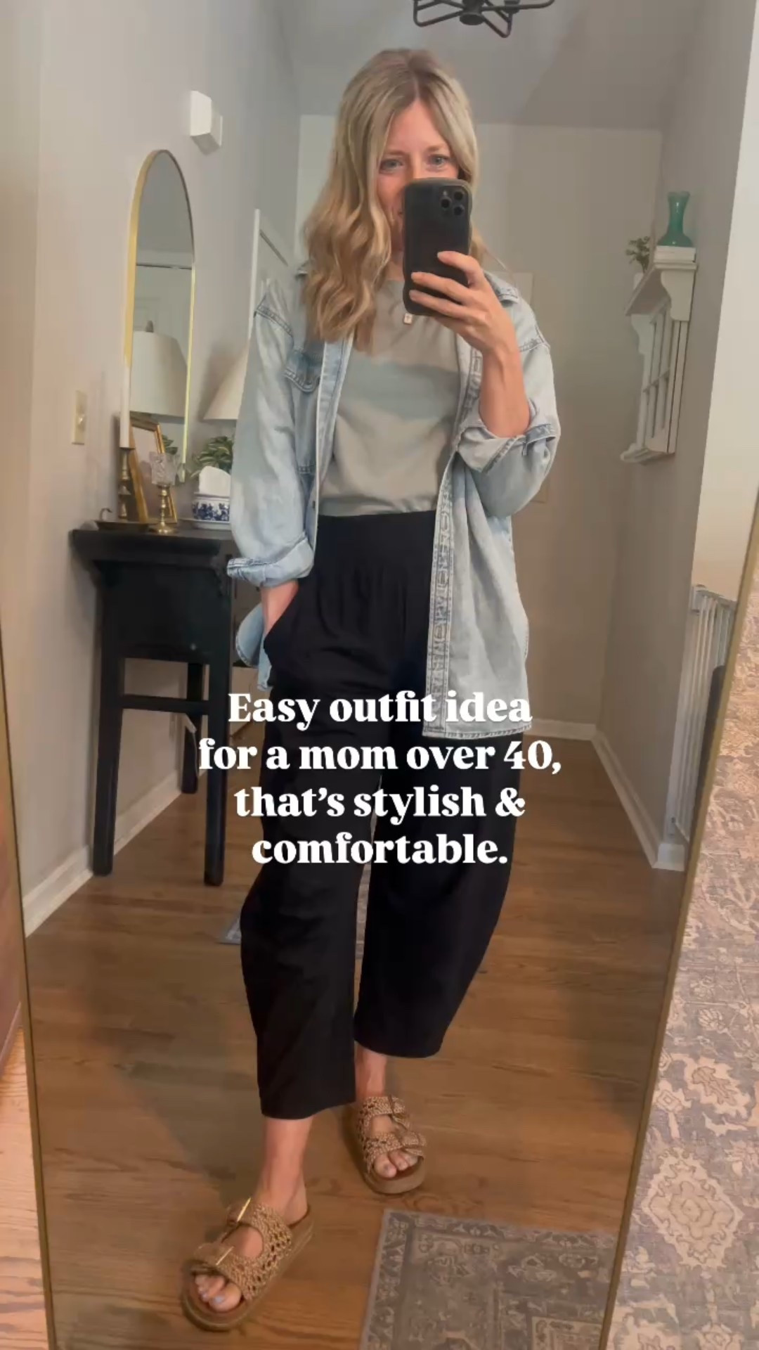 Easy outfit idea that’s comfortable and perfect for all the errand running and even for travel! 

These Old Navy sleek tech barrel pants are back in stock and on sale for $20! I’m wearing size small. The bestee crop tee is also still on sale for 50% off! Wearing medium. 

#LTKSeasonal #LTKOver40 #LTKSaleAlert