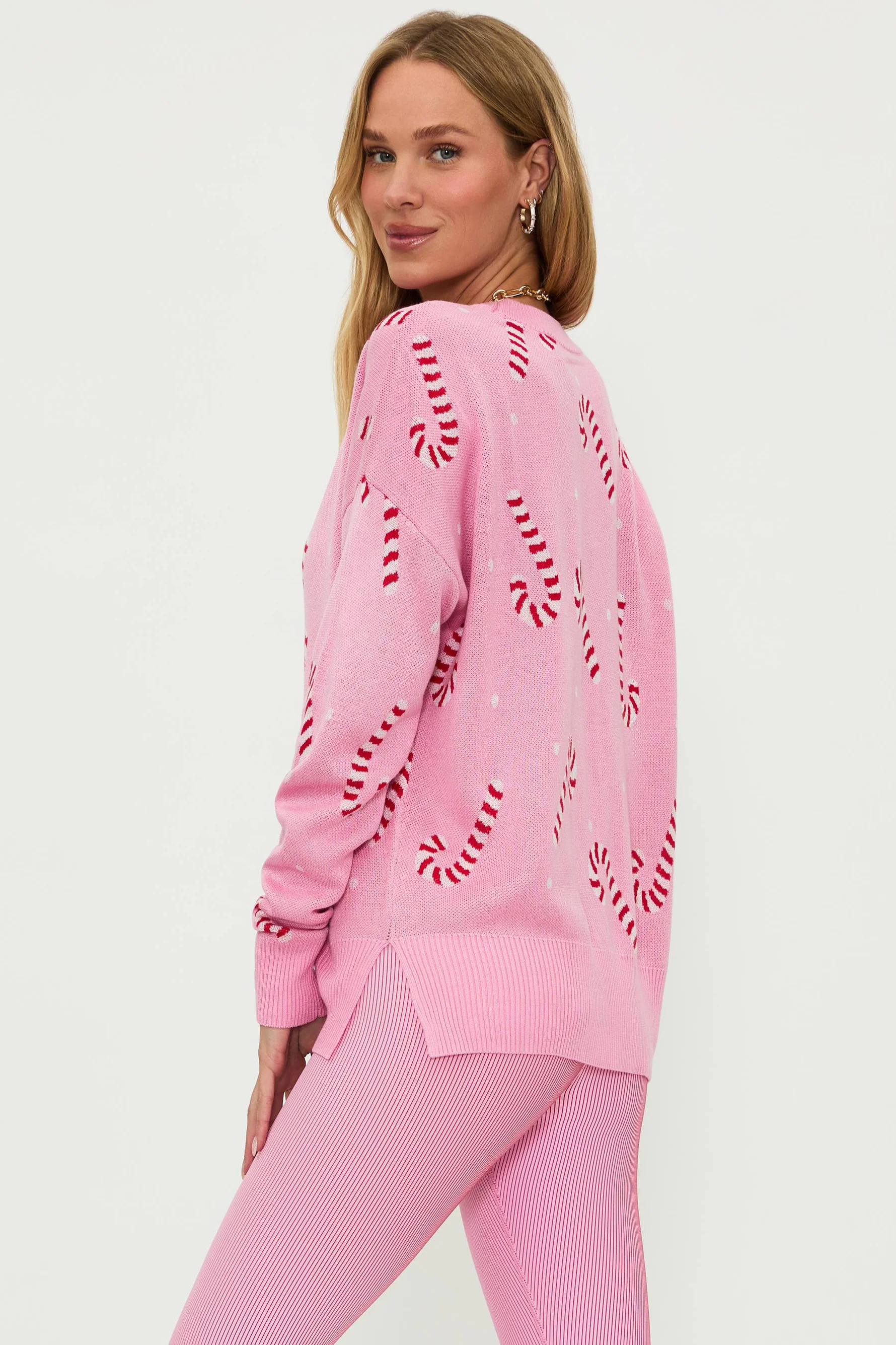 CALLIE SWEATER CANDY CANE | Beach Riot
