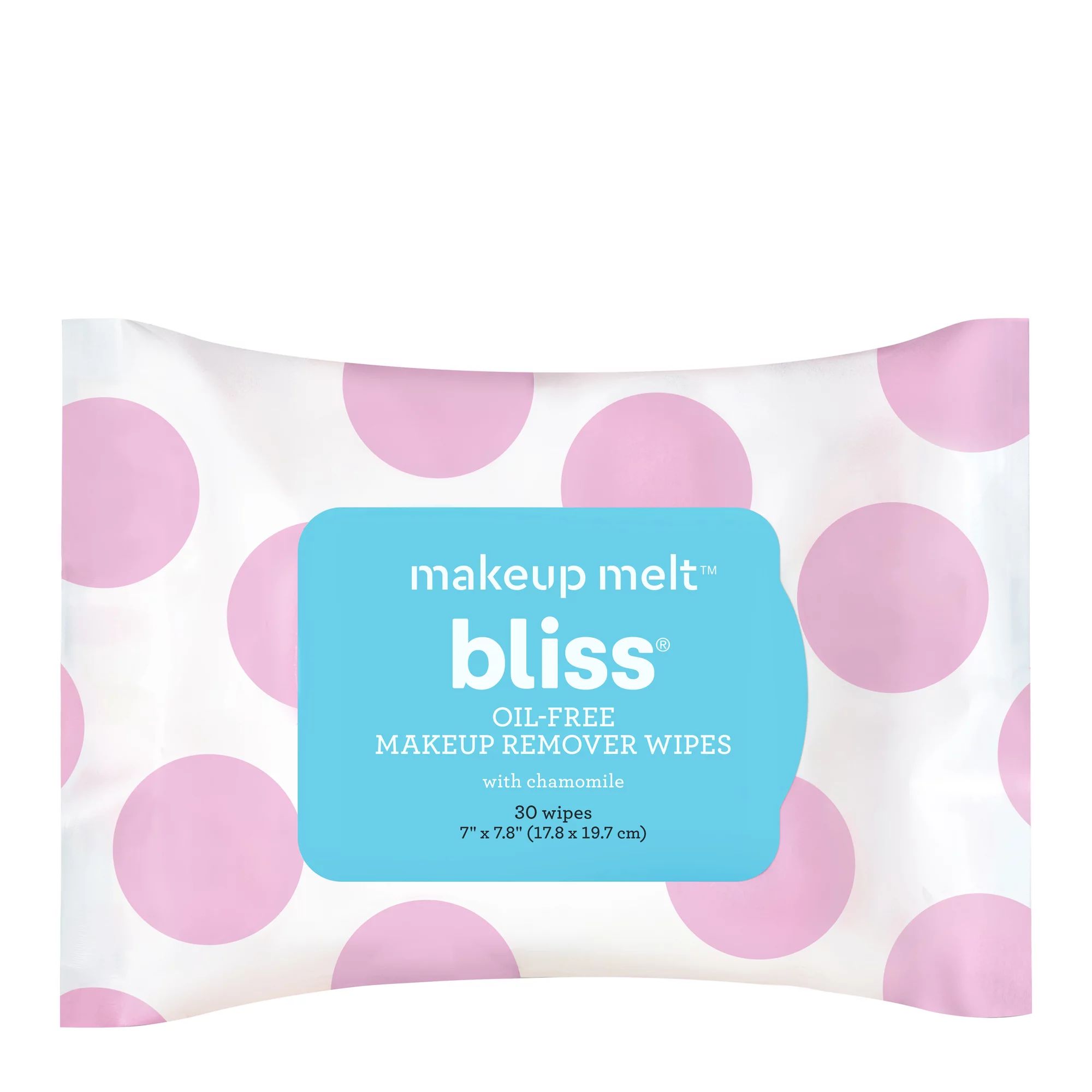 Bliss Makeup Melt Oil-Free Makeup Remover Wipes, Facial Cleansing Wipes with Chamomile, Aloe & Ma... | Walmart (US)