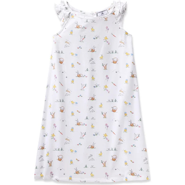 Girl's Twill Amelie Nightgown, Easter Frolic | Maisonette
