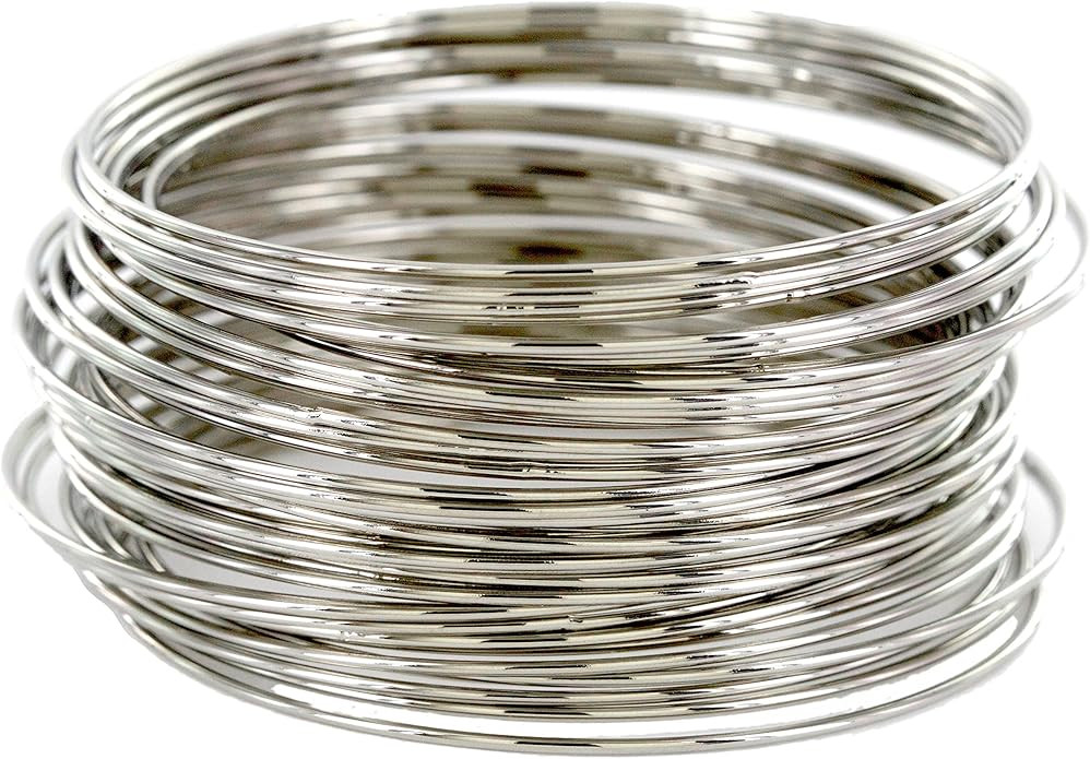 And Lovely 14K Gold or Rhodium Plated Plus Size Plated Bracelet Bangle - Set of 44 | Amazon (US)