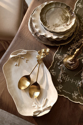 Rustic Bow White Serving Platter | Magnolia