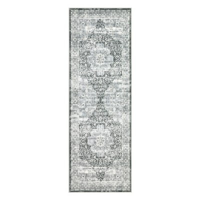 COZONY Elegant Classic Floral Low Pile Rug with Reinforced Non-Slip Backing, Washable Foldable Carpet for Living Room and Bedroom | Target