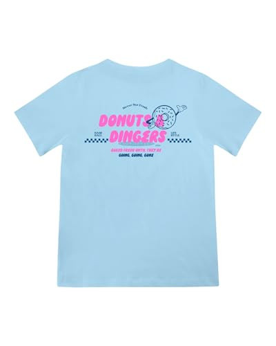 Baseball Lifestyle 101 Donut Tee for Men - White, Soft 60/40 Blend, Breathable, Side-Seamed T-Shirt, Adult Size M | Amazon (US)