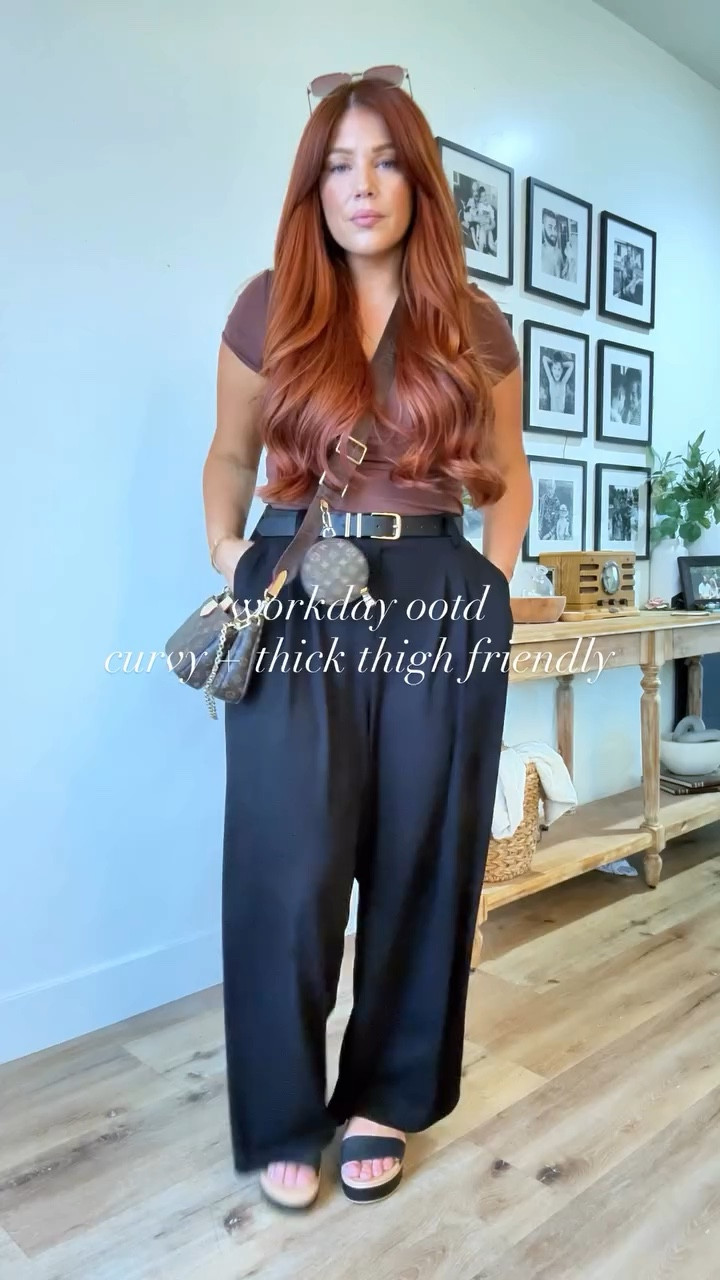 Finding work outfits as a curvy girl is a struggle…
but this one is 🫰

thick thigh friendly + actually flattering! 

#curvyoutfit #workoutfitideas #thickthighs #ootd #everydaystyle

tell me yes or no 👀