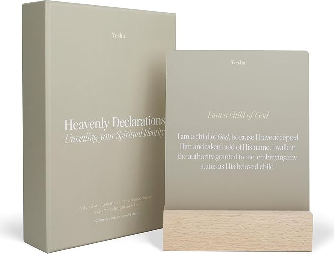 Christian Bible Verse & Affirmation Cards Box with Stand – 52 Daily Scripture Cards for Women &... | Amazon (US)