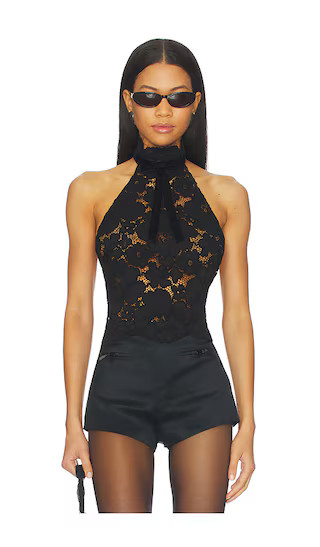Ravenna Lace Top in Black | Revolve Clothing (Global)