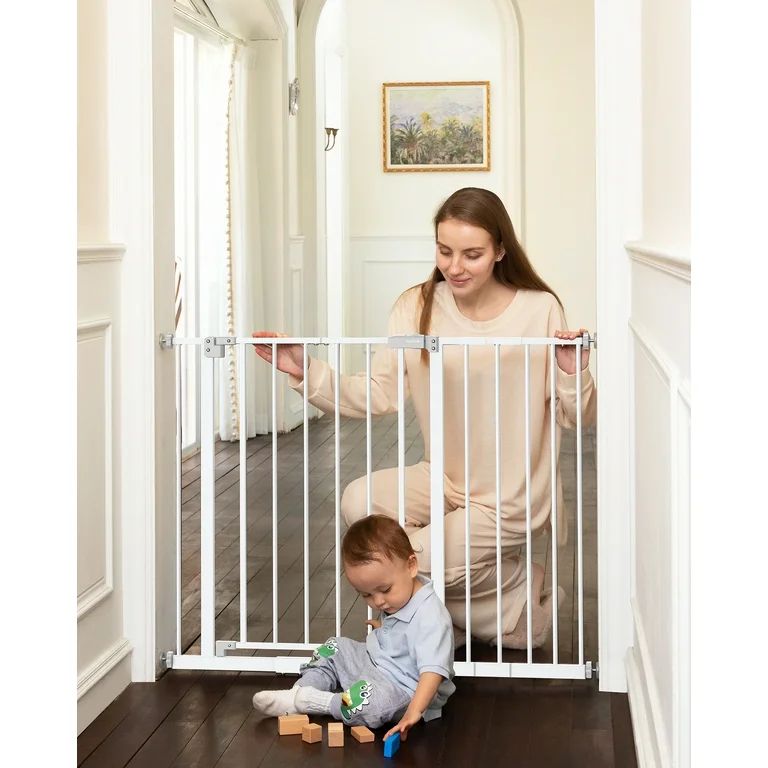 Extra Wide Baby Safety Gate for Stairs and Doorway,28.9-42.1"Wide,30" Tall Pressure Mounted,for a... | Walmart (US)