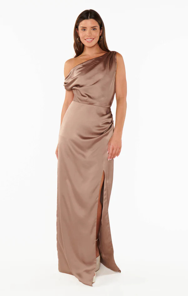 Jodie Dress ~ Dune Luxe Satin | Show Me Your Mumu