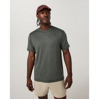 Vuori Short Sleeve Ponto Performance T-Shirt | Army Heather | Small | Vuori Clothing (US & Canada)