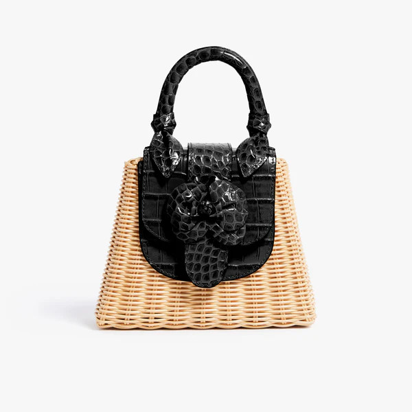 The Petite Lady Bag Fleur Black | Pamela Munson