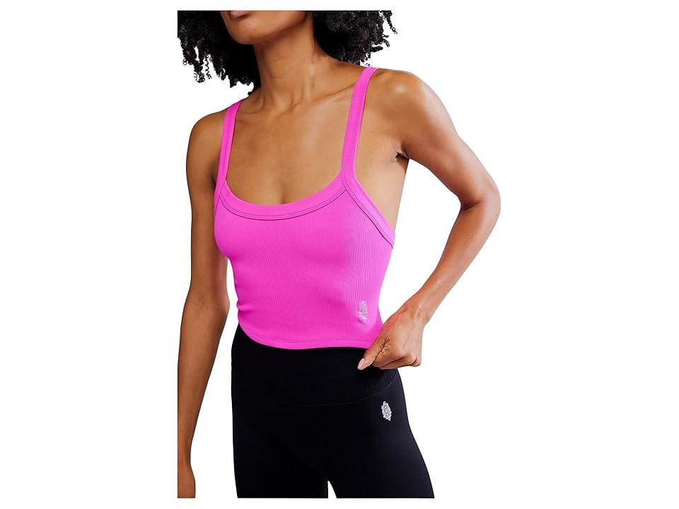 FP Movement All Clear Cami Solid Women's Clothing Fuchsia Flirt : MD (Women's 8-10), Elastane/Polyester | Zappos