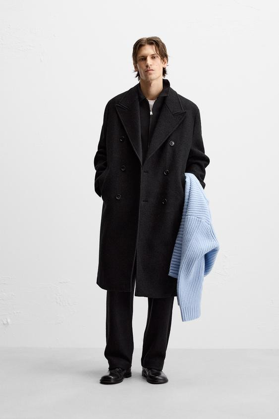 TEXTURED BOUCLÉ WOOL COAT | Zara US