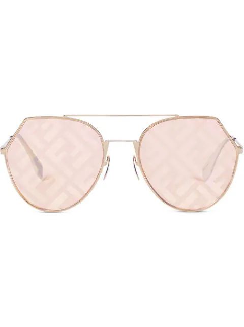 Eyeline aviator-frame sunglasses | Farfetch (US)