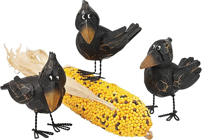 Design Toscano QM19684 Myths and Legends Raven Figure Black Crow Garden Statue, Full Color | Amazon (US)