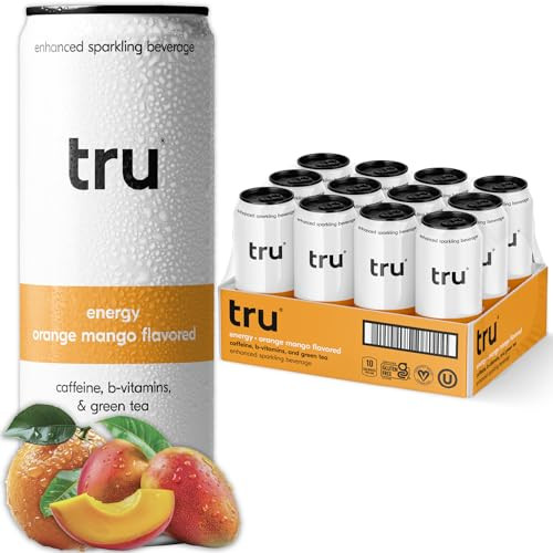 Tru Energy Drink - Natural Energy Seltzers - Wake Up Blend - 12oz (Pack of 12)' | Amazon (US)