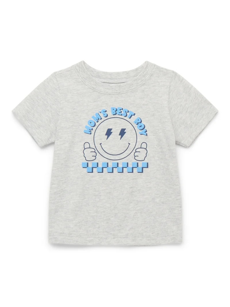 Garanimals Baby Boy Graphic T-Shirt with Short Sleeves, Sizes 0M-24M | Walmart (US)