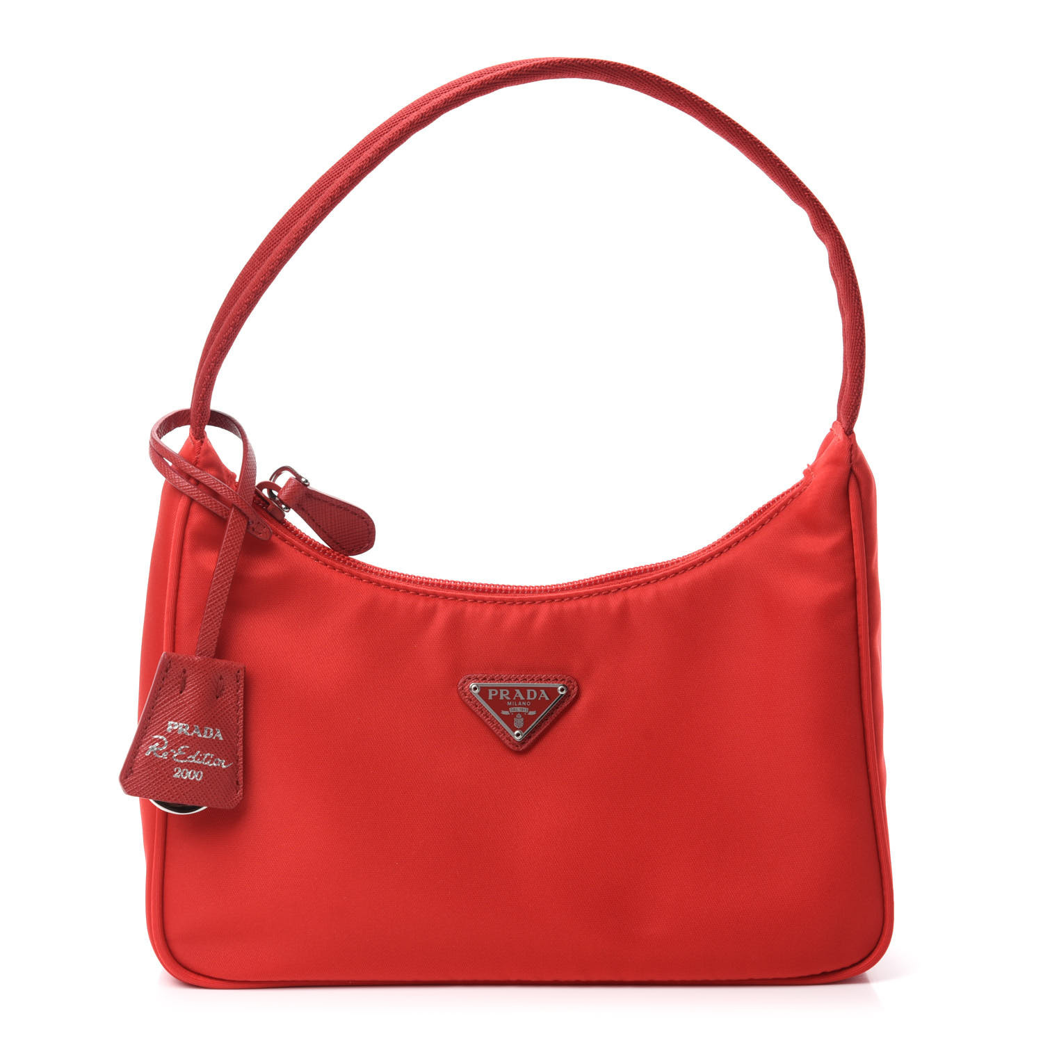 Tessuto Nylon Mini Re-Edition 2000 Bag Rosso | Fashionphile