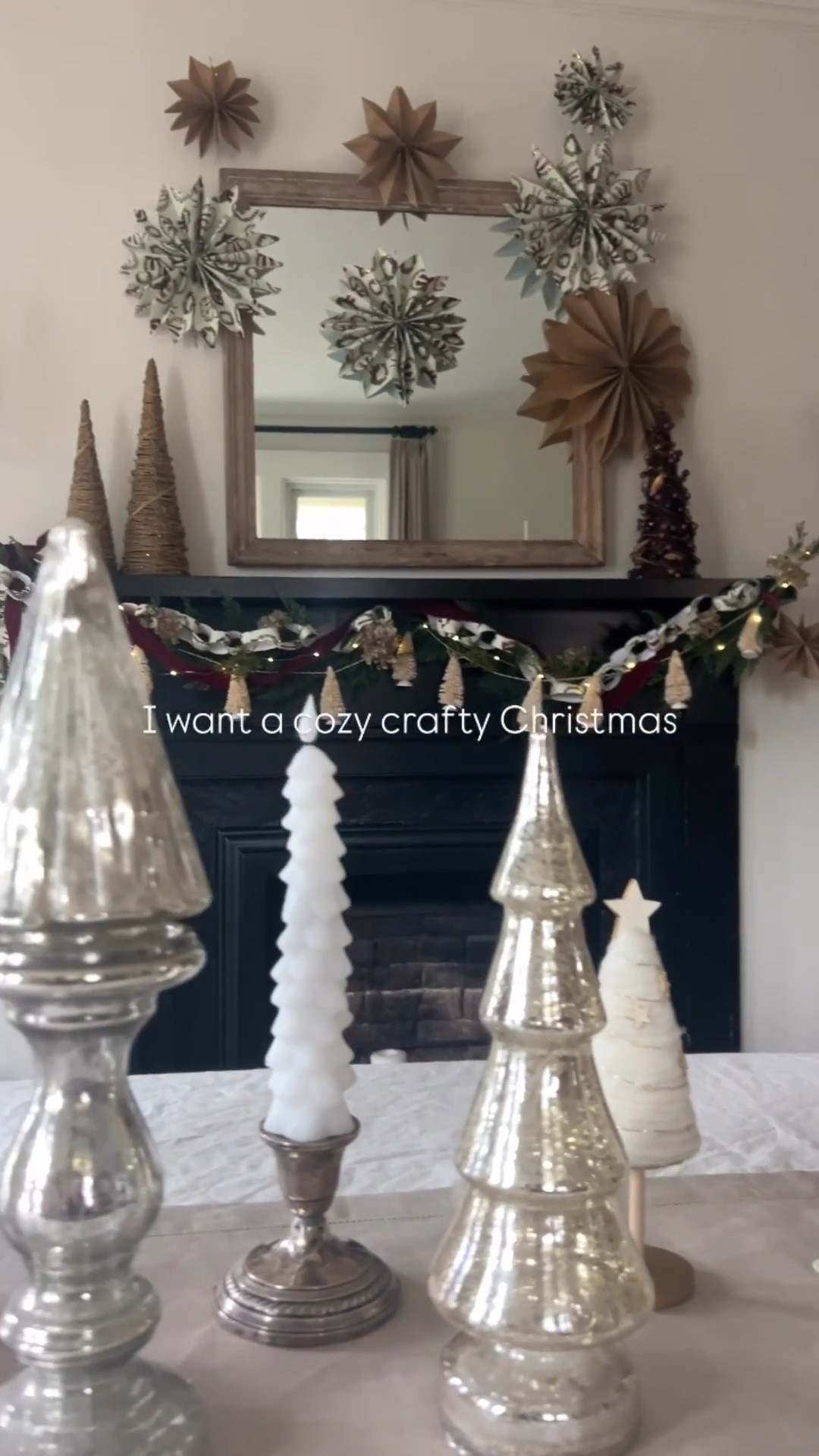 Family gathered around creating & baking together?  Yes, please!  Saw this wrapping paper & ribbon @marshalls & knew I NEEDED to make something from it! My adult daughters & I had fun with this one! Decor doesn’t have to be expensive to be beautiful! 
.
.
.
#diningroomdecor #mantel #craftychristmas #affordablechristmasdecor #whimsicalchristmas christmas tablescape

#LTKHoliday #LTKSeasonal #LTKHome