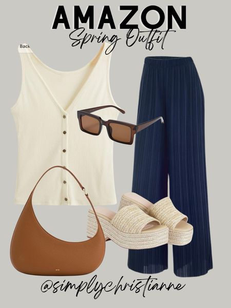 Spring outfit, amazon finds 

#LTKSeasonal #LTKitbag #LTKshoecrush