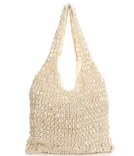 Antonio Melani x M.G. Style Pearl Sands Crochet Slouchy Tote | Dillard's | Dillard's