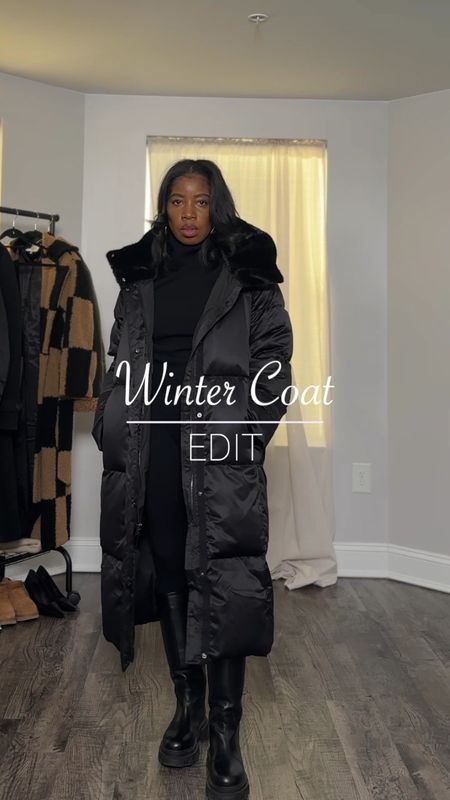 Winter coats I’m wearing this season. Long Puffer coat, cropped puffer coat, maxi black pea coat, oversized coat. 

#LTKstyletip #LTKVideo