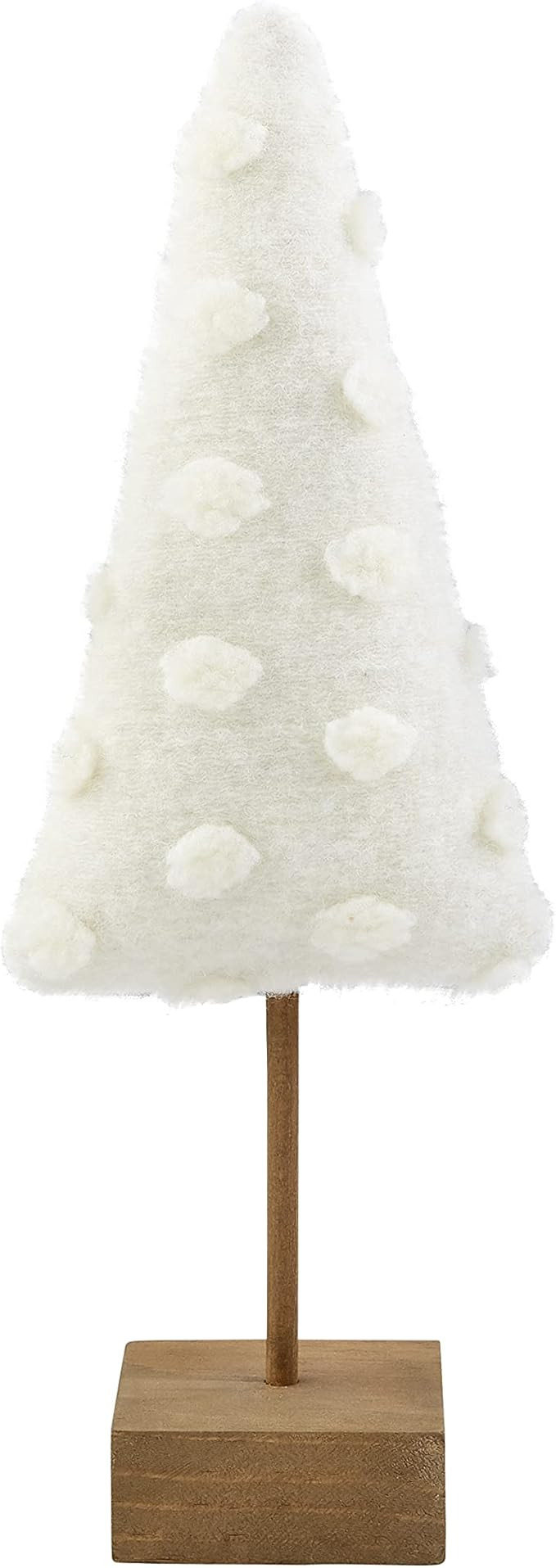 Mud Pie White Dot Christmas Tree Table Sitter, Small, 14" x 6 1/4" | Amazon (US)