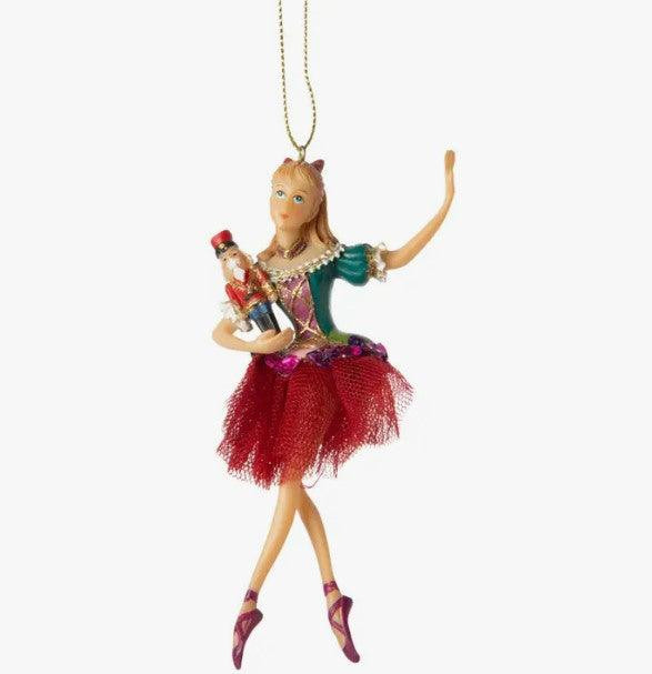 Clara Fairy Tale Ornament - Red | Sorelle Gifts
