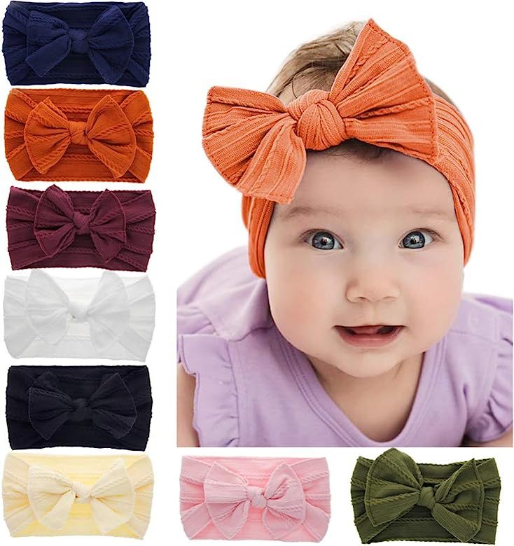 Baby Headbands Turban Knotted, Girl's Hairbands for Newborn,Toddler and Childrens | Amazon (US)