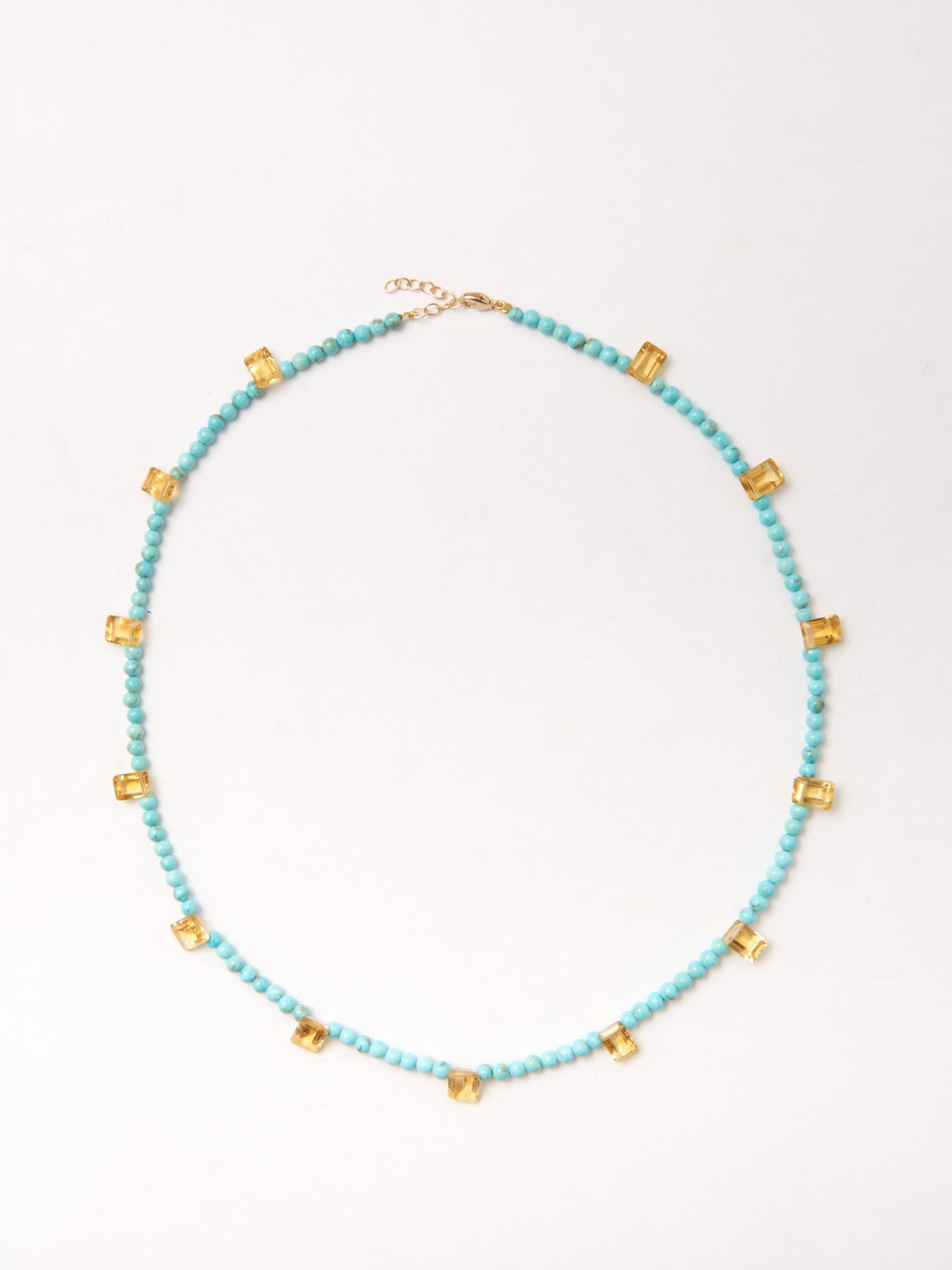 Citrine, turquoise & 14kt gold necklace | Matches (US)