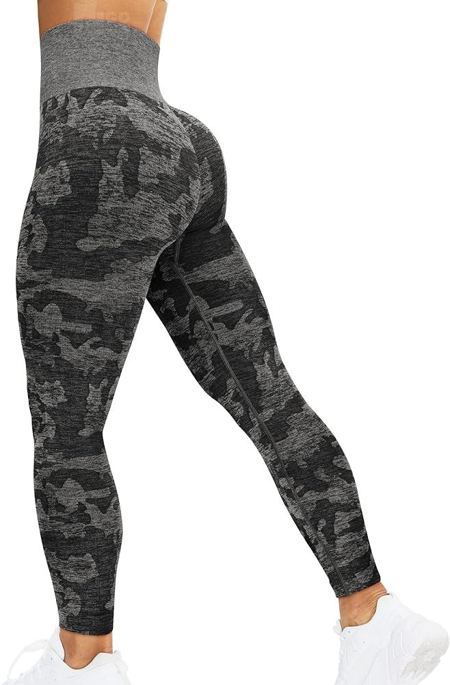 HIGORUN Women Seamless Leggings Smile Contour High Waist Workout Gym Yoga Pants | Amazon (US)